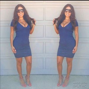 American Apparel Navy Blue Bodycon Dress